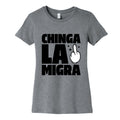 Chinga La Migra Finger Womens Cotton Tee Unisex