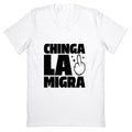 Chinga La Migra Finger V-Neck Unisex