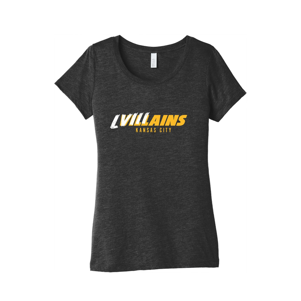 Kansas City Villains Womens Triblend Tee Unisex