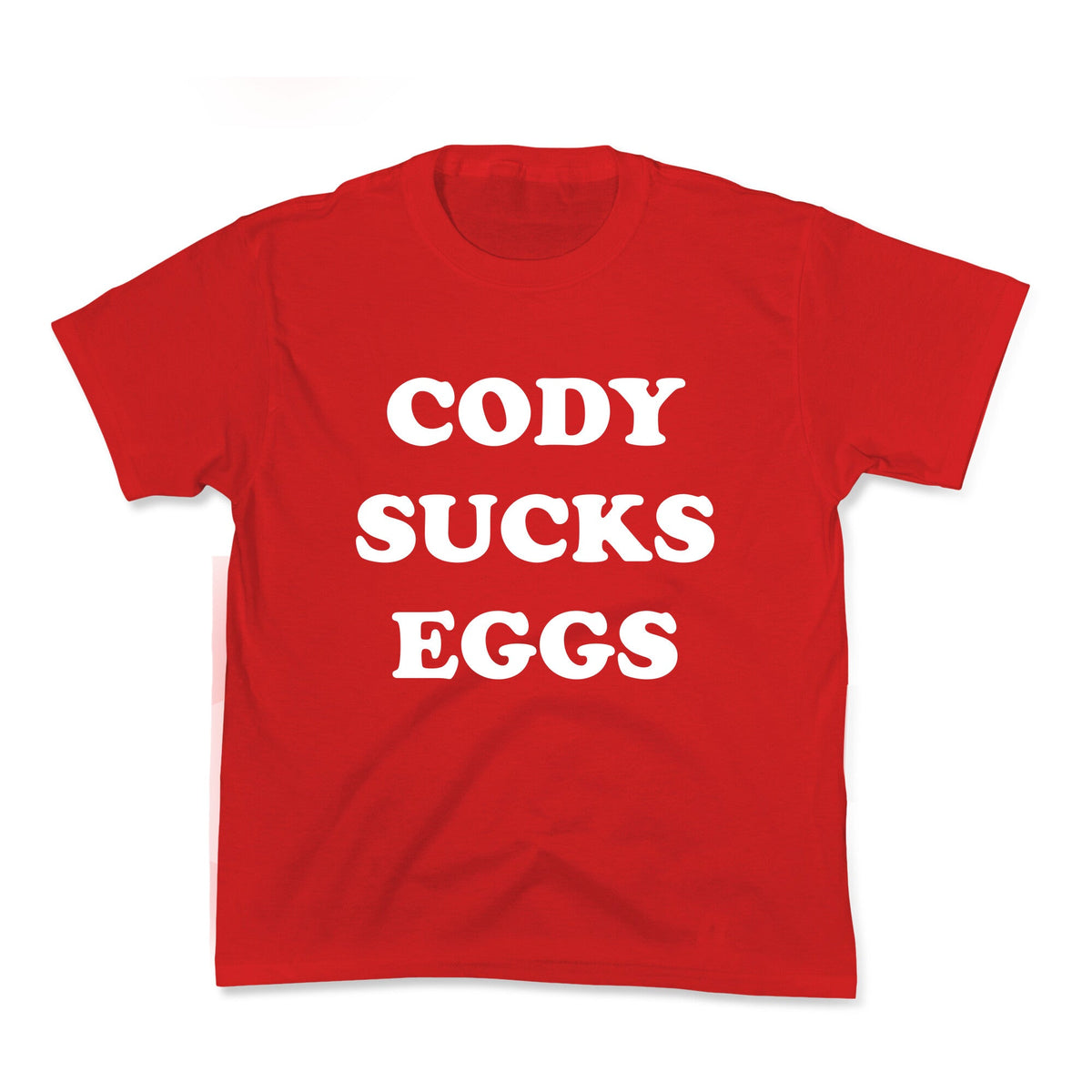 Cody Sucks Eggs Kids Tee Unisex