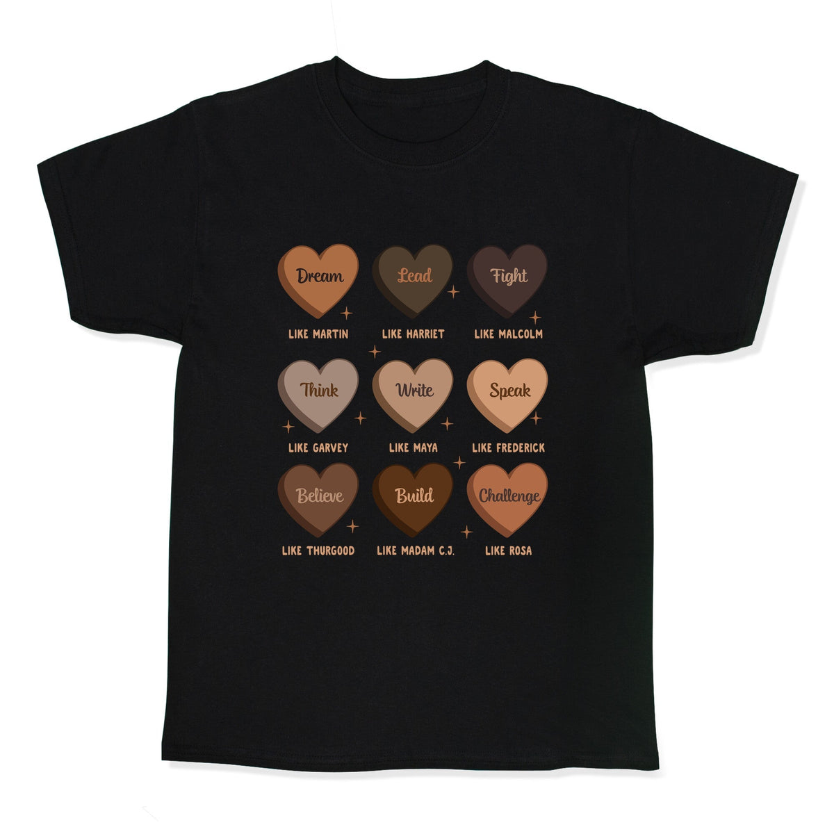 Celebrating Black History Leaders Kids Tee Unisex