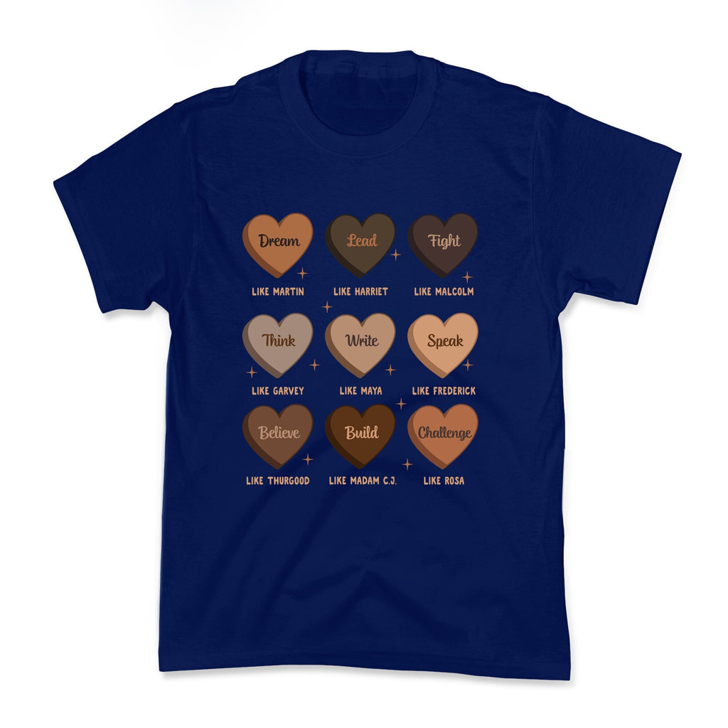 Celebrating Black History Leaders Kids Tee Unisex