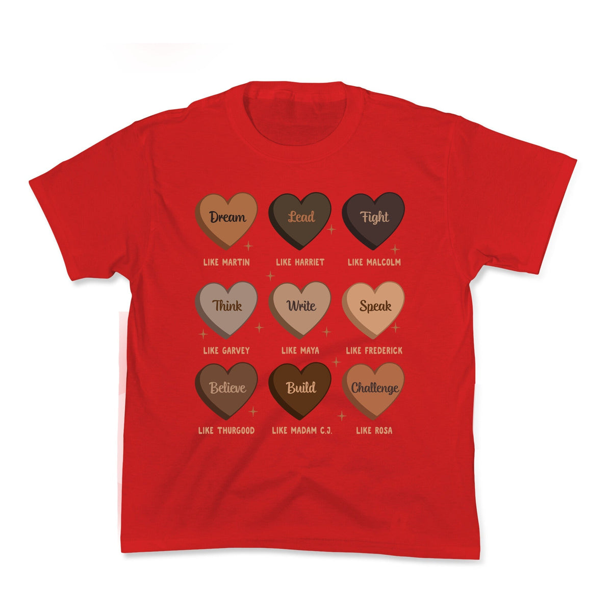 Celebrating Black History Leaders Kids Tee Unisex