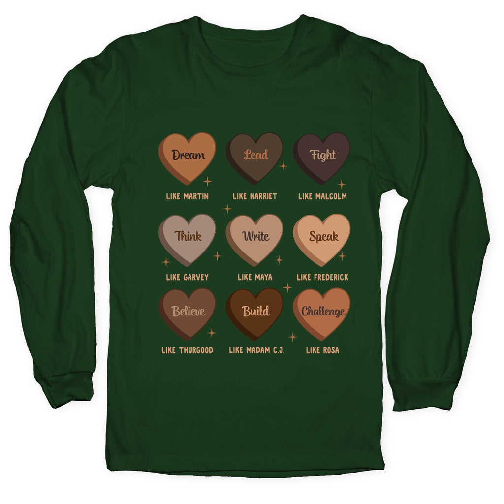 Celebrating Black History Leaders Longsleeve Tee Unisex