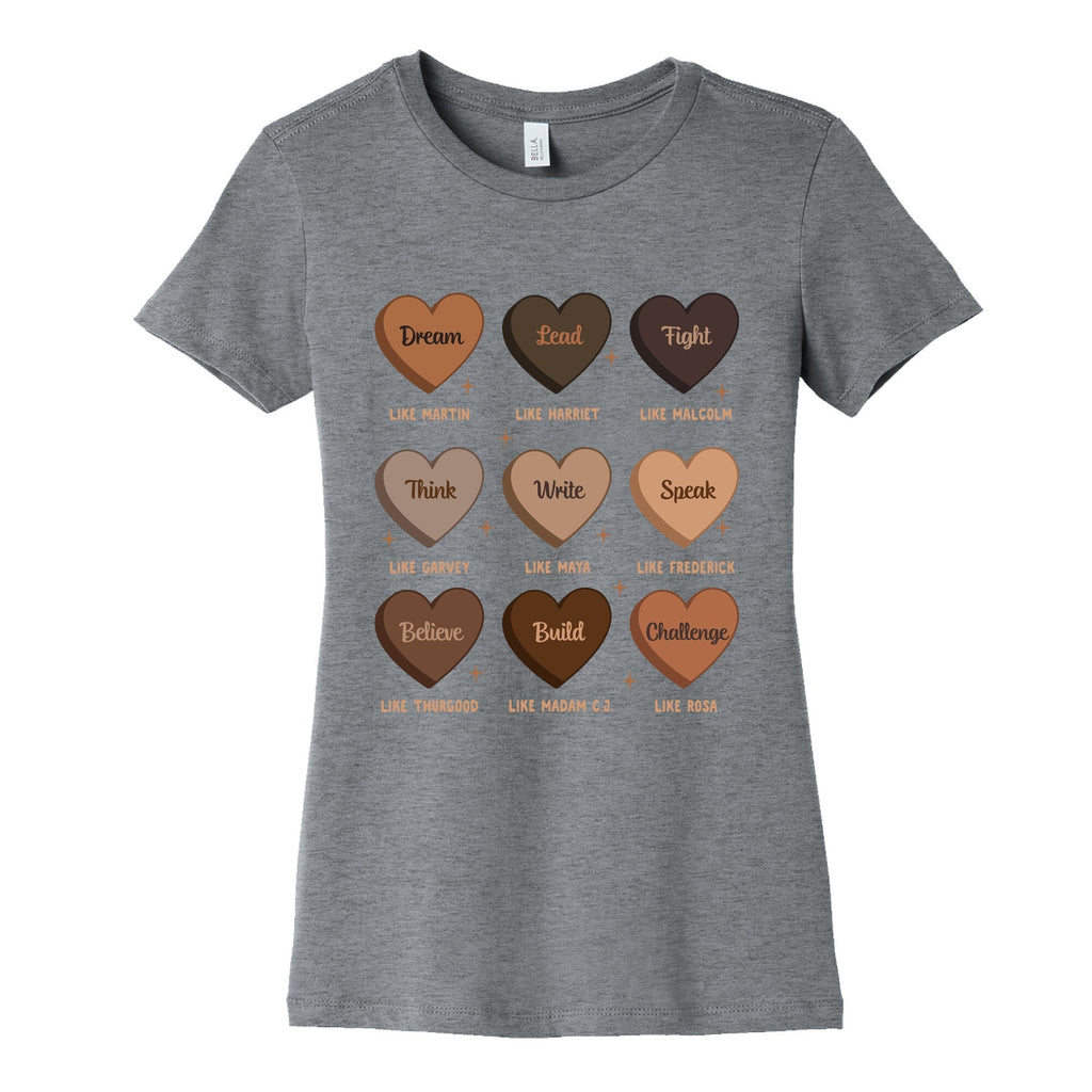Celebrating Black History Leaders Womens Cotton Tee Unisex