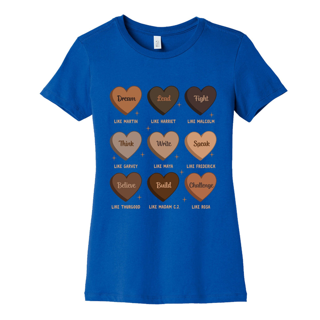 Celebrating Black History Leaders Womens Cotton Tee Unisex