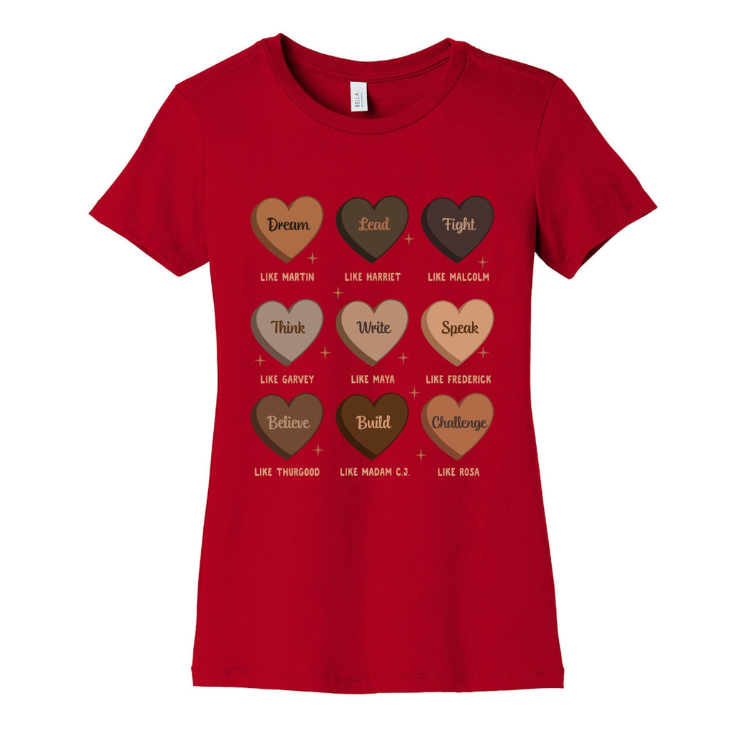 Celebrating Black History Leaders Womens Cotton Tee Unisex
