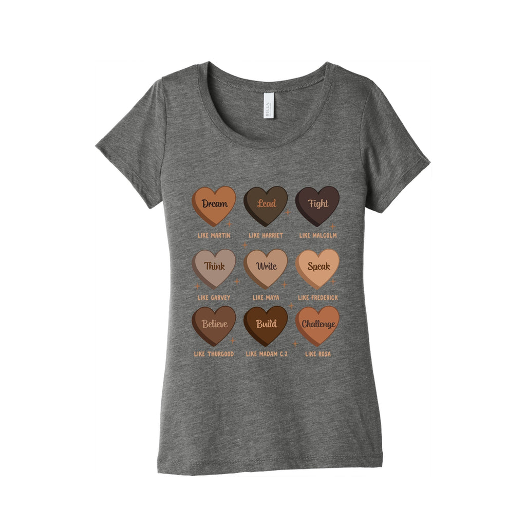 Celebrating Black History Leaders Womens Triblend Tee Unisex