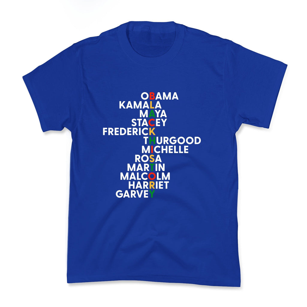 Black History Month Leaders Kids Tee Unisex