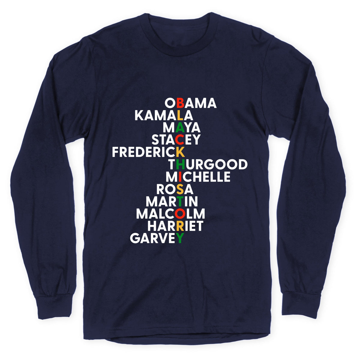 Black History Month Leaders Longsleeve Tee Unisex