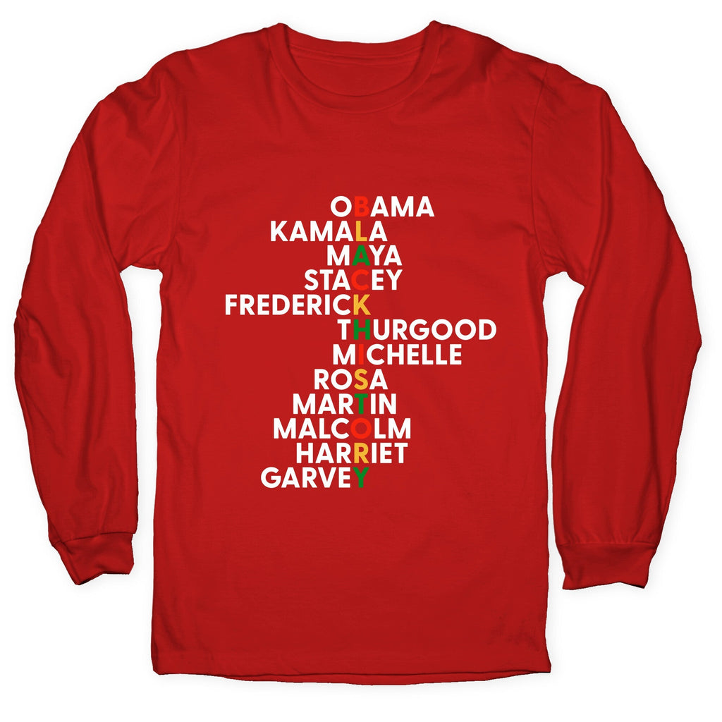 Black History Month Leaders Longsleeve Tee Unisex