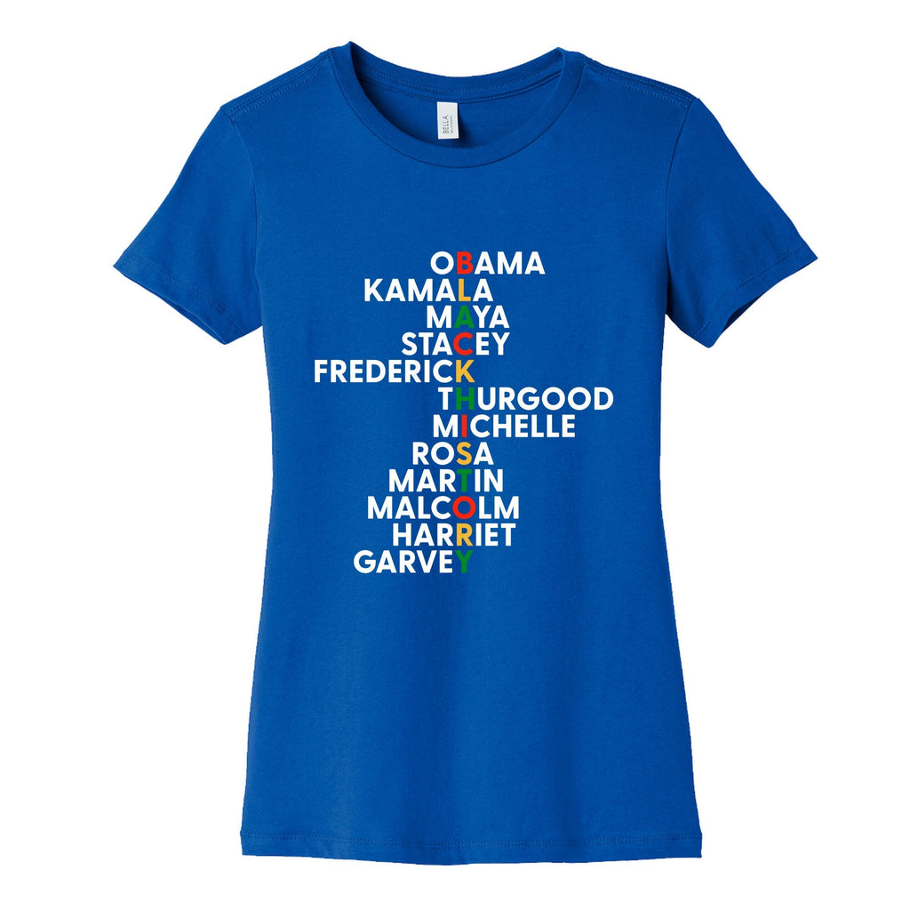 Black History Month Leaders Womens Cotton Tee Unisex
