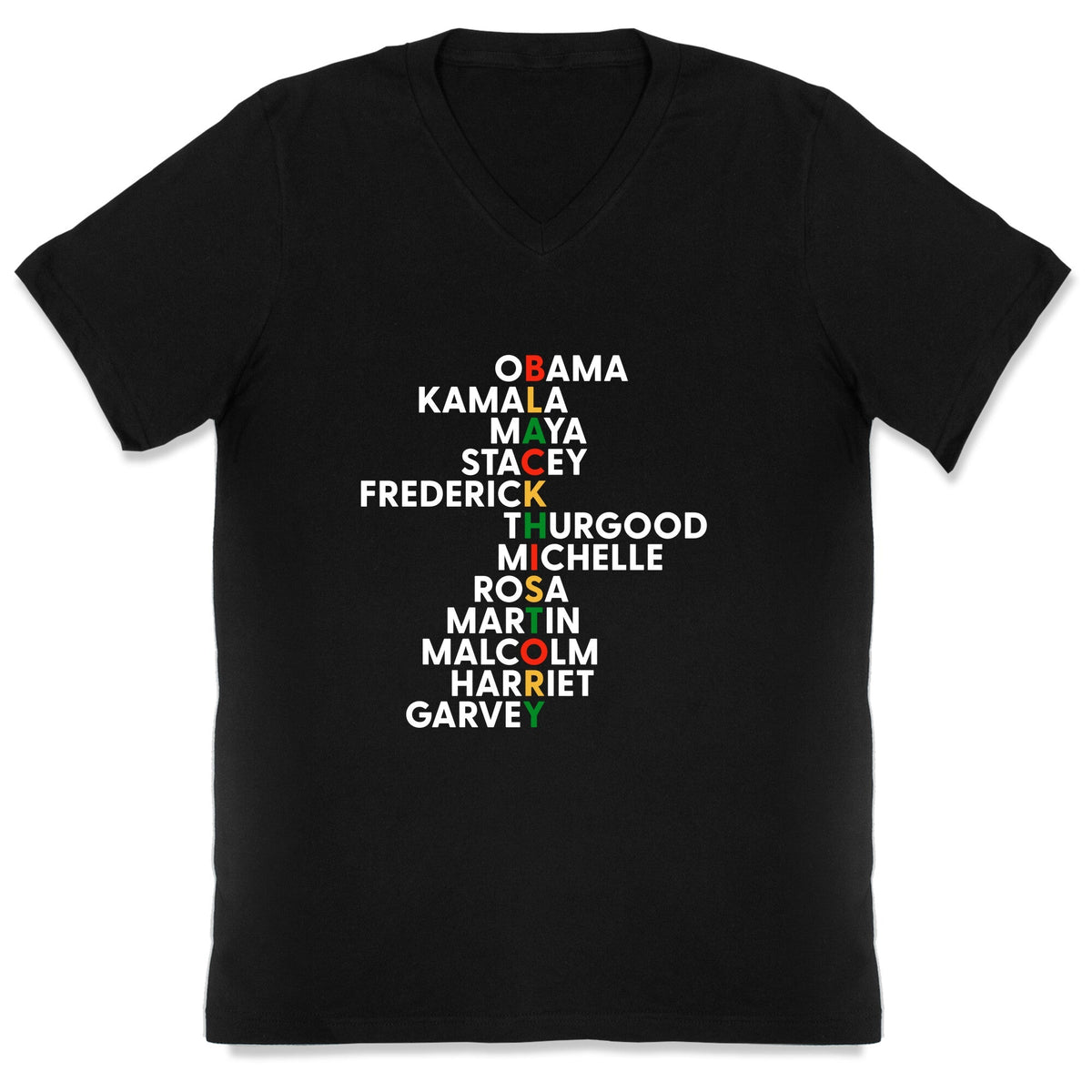 Black History Month Leaders V-Neck Unisex
