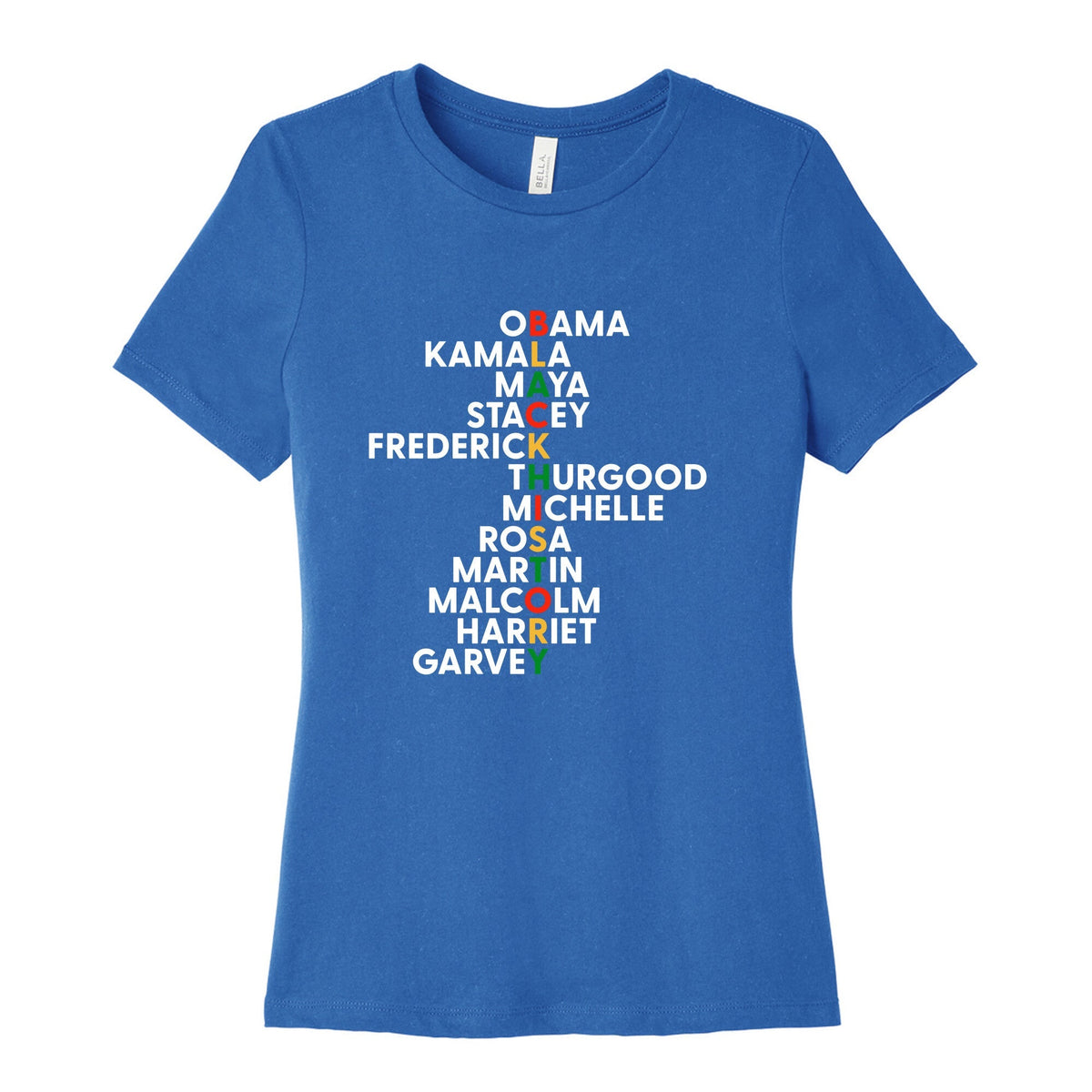 Black History Month Leaders Womens Relaxed Fit Cotton Tee Unisex