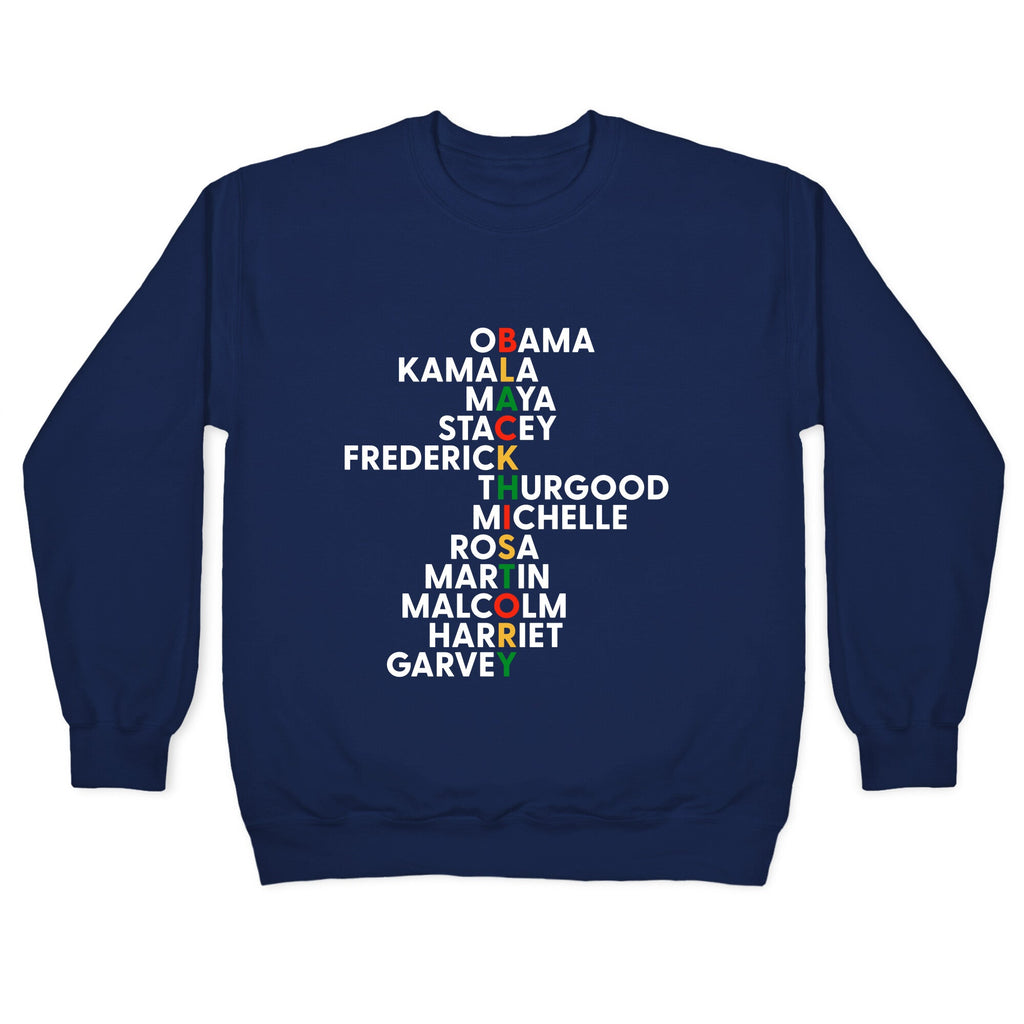 Black History Month Leaders Crewneck Unisex