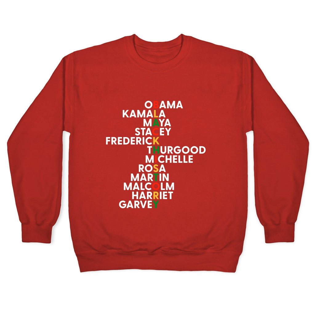 Black History Month Leaders Crewneck Unisex