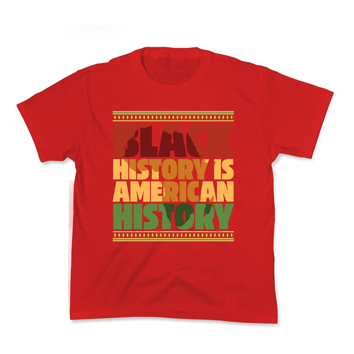 Black History Is American History Kids Tee Unisex