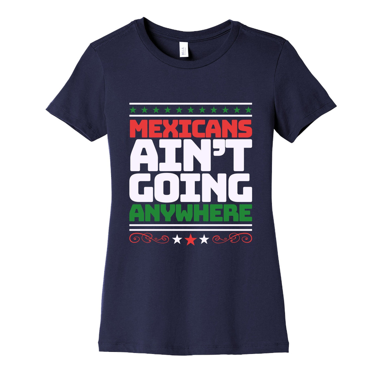 Mexicans Arent Going Anywhere MAGA Womens Cotton Tee Unisex