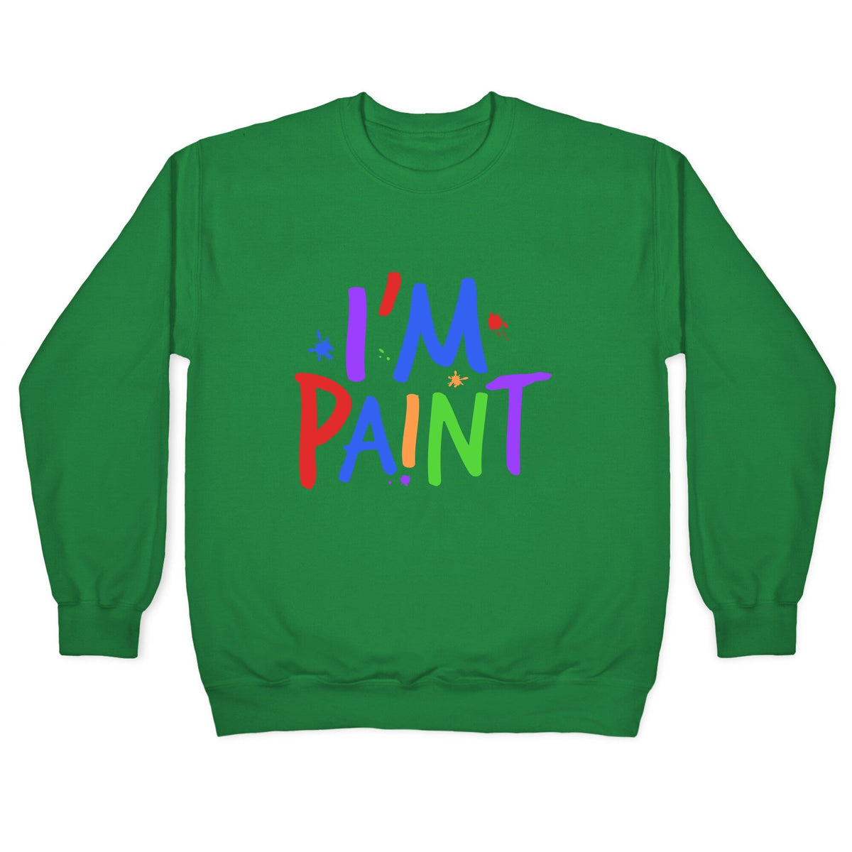 I Love To Finger Paint Couples 2 Crewneck Unisex