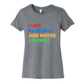 I Like Baseball and Maybe 3 People Womens Cotton Tee Unisex