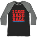 I Like Baseball Maybe 3 People Baseball Tee Unisex
