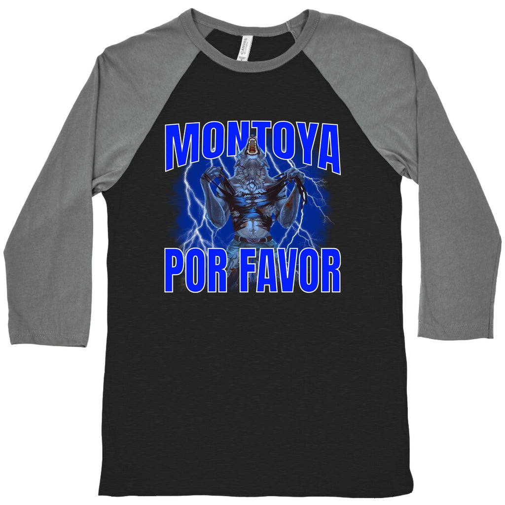 Montoya Por Favor Wolf Meme Baseball Tee Unisex