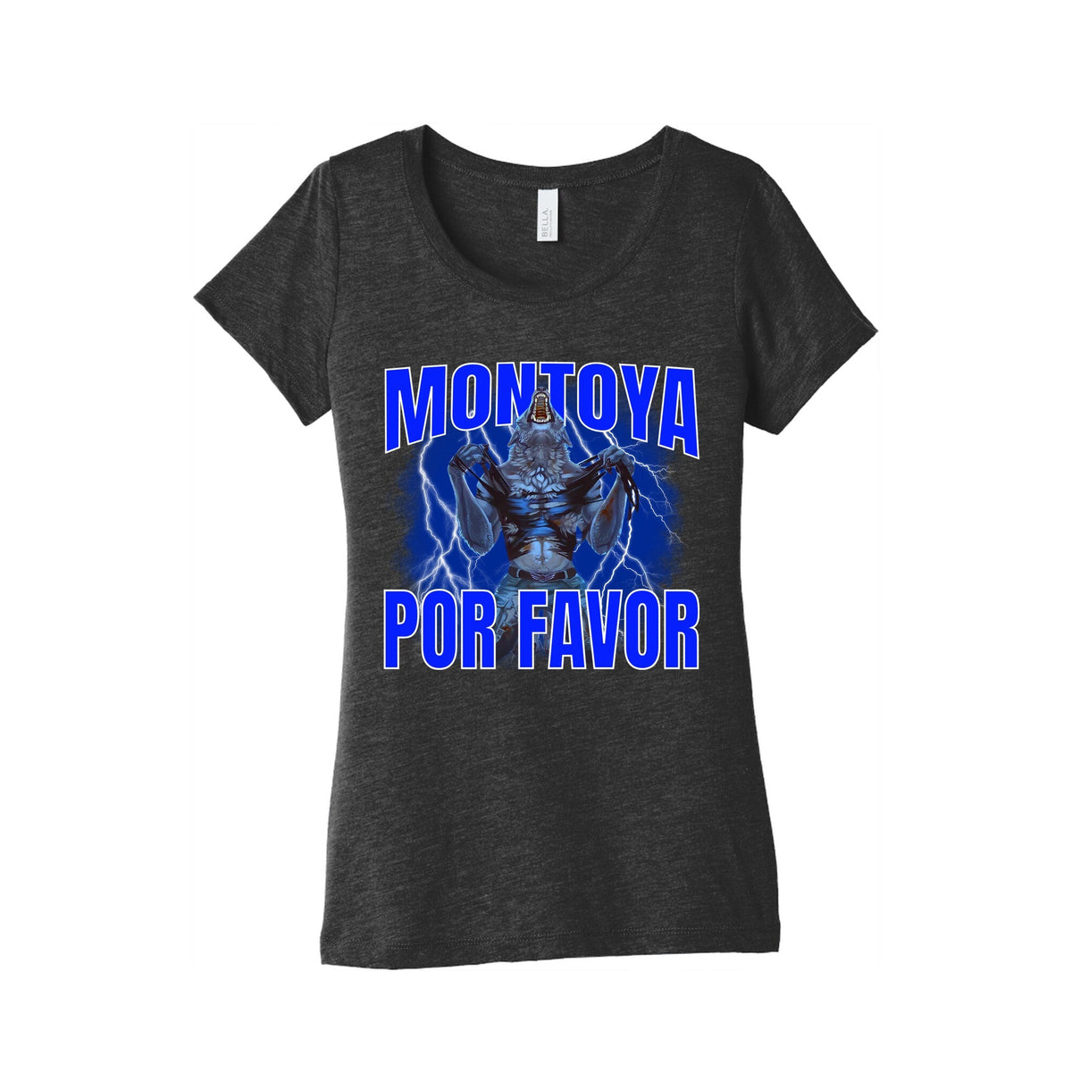 Montoya Por Favor Wolf Meme Womens Triblend Tee Unisex