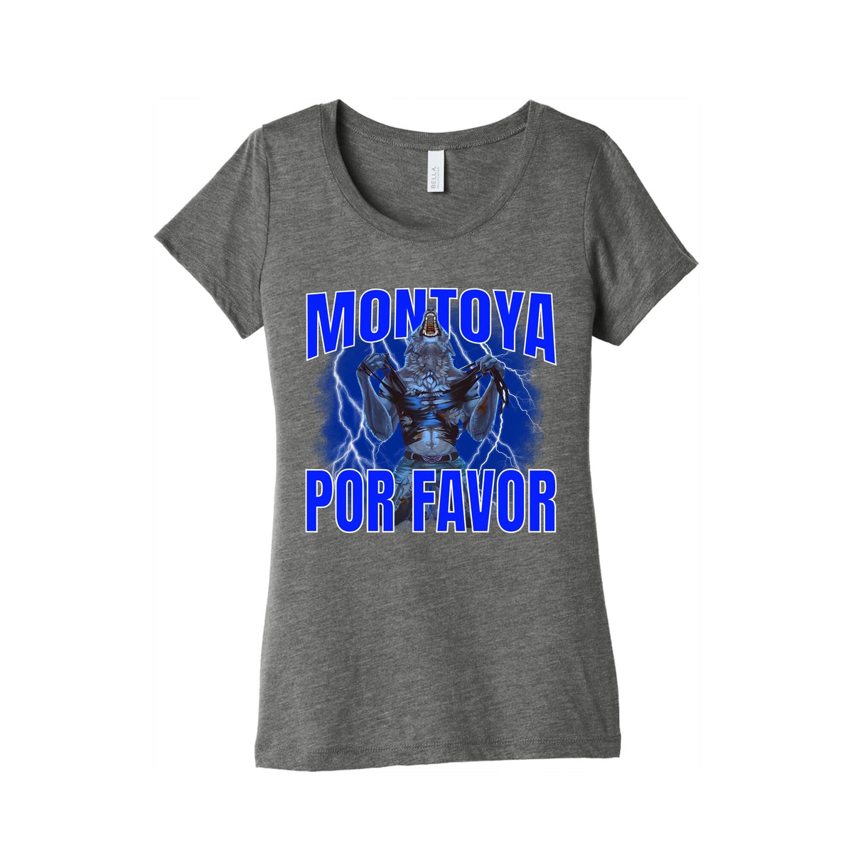 Montoya Por Favor Wolf Meme Womens Triblend Tee Unisex