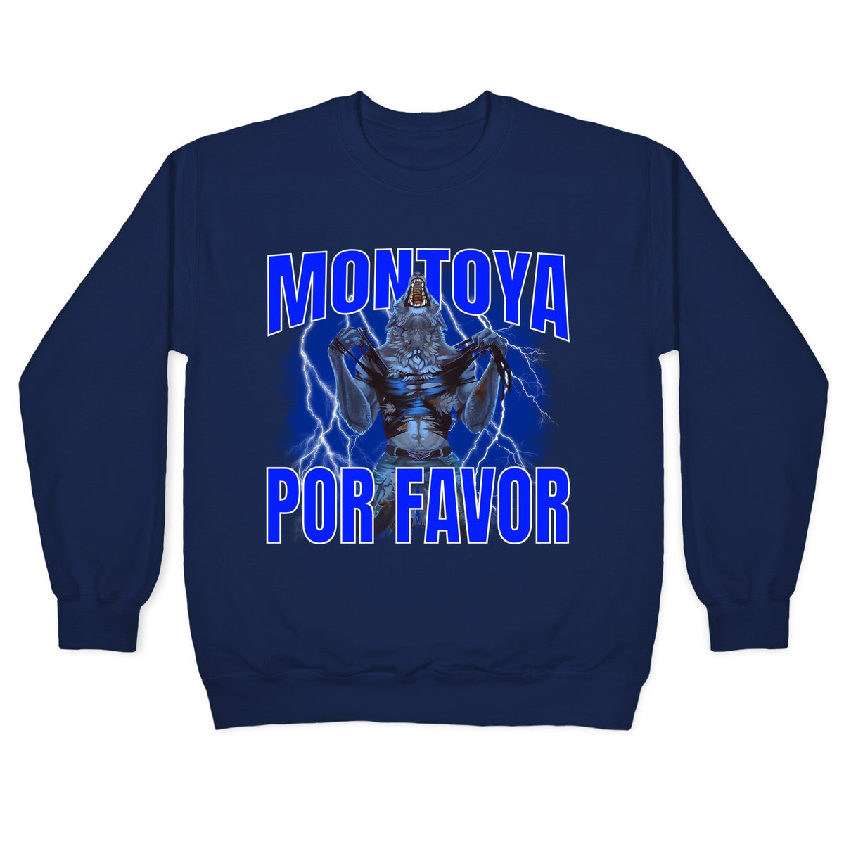 Montoya Por Favor Wolf Meme Crewneck Unisex