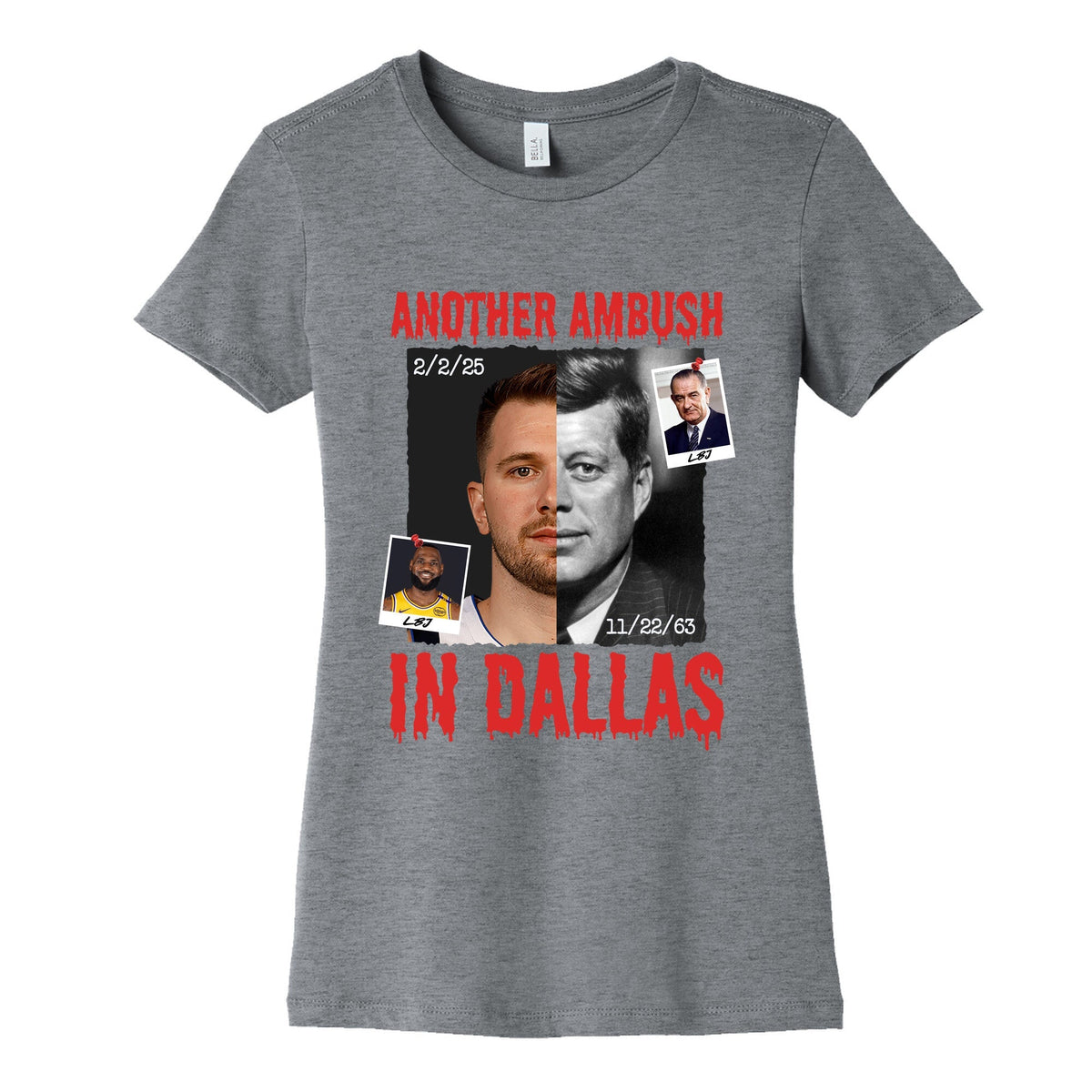 Another Ambush in Dallas Luka Lakers Womens Cotton Tee Unisex