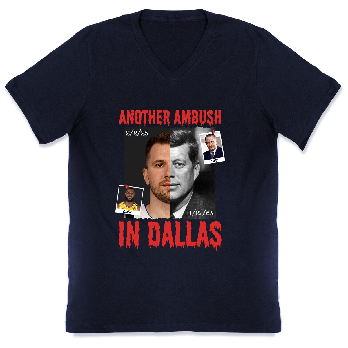 Another Ambush in Dallas Luka Lakers V-Neck Unisex