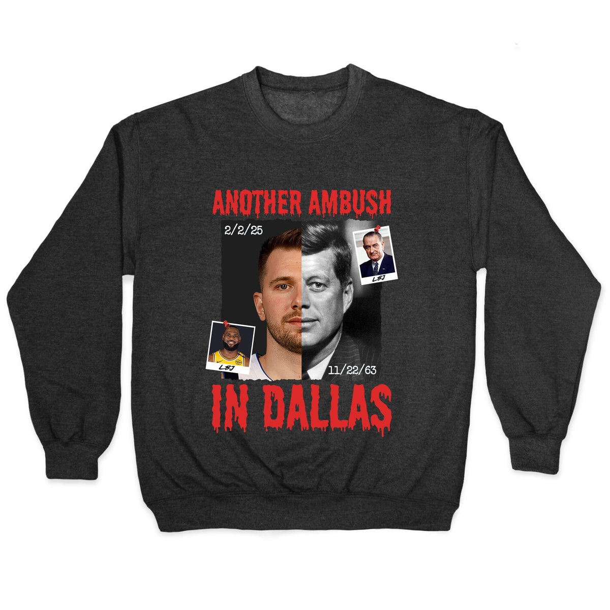 Another Ambush in Dallas Luka Lakers Crewneck Unisex