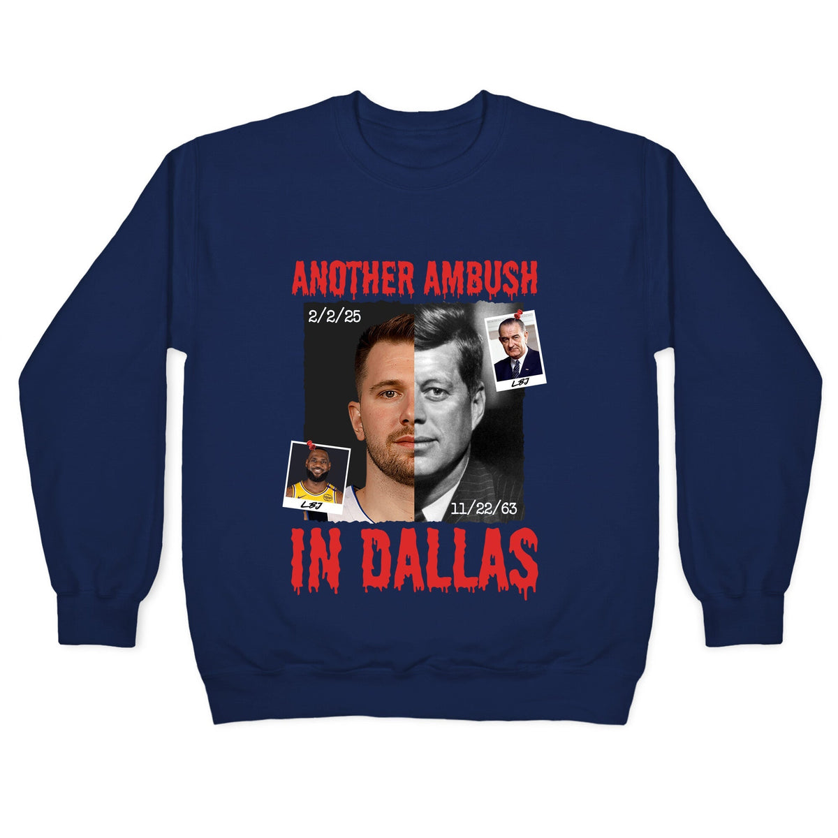 Another Ambush in Dallas Luka Lakers Crewneck Unisex