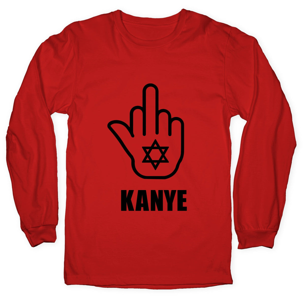 Middle Finger F Kanye Longsleeve Tee Unisex