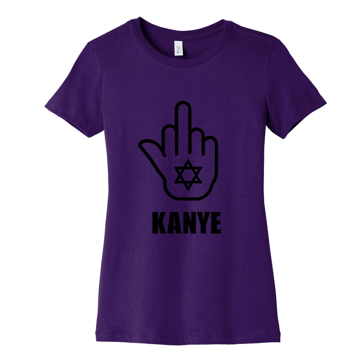 Middle Finger F Kanye Womens Cotton Tee Unisex