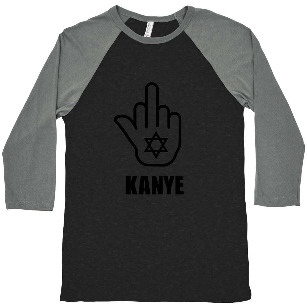 Middle Finger F Kanye Baseball Tee Unisex
