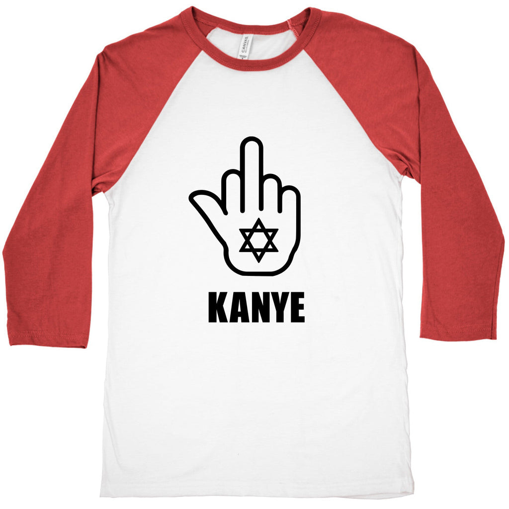 Middle Finger F Kanye Baseball Tee Unisex