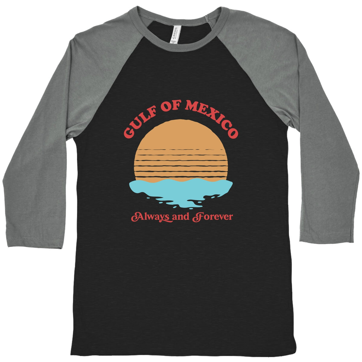 Gulf of Mexico Always Forever Baseball Tee Unisex