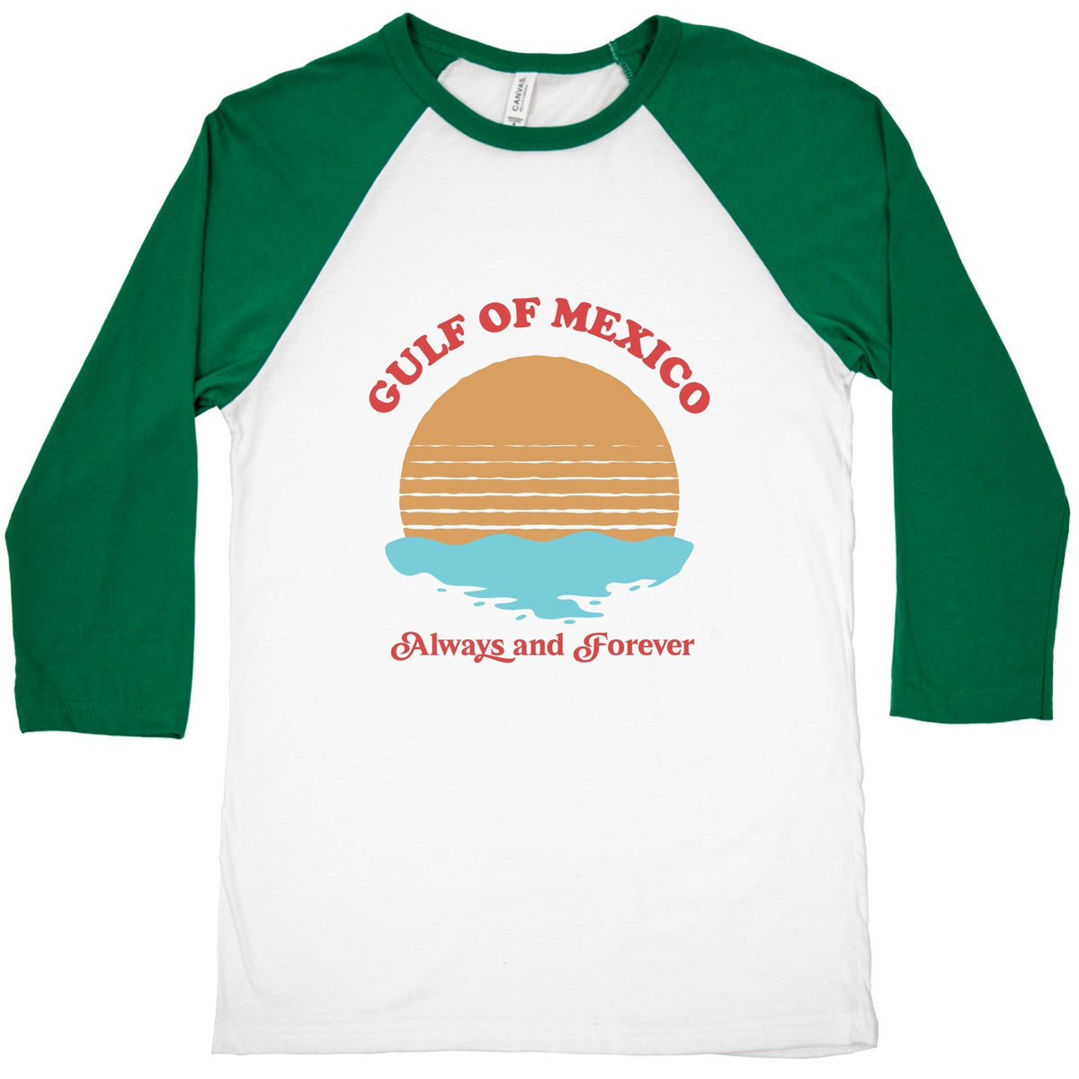 Gulf of Mexico Always Forever Baseball Tee Unisex