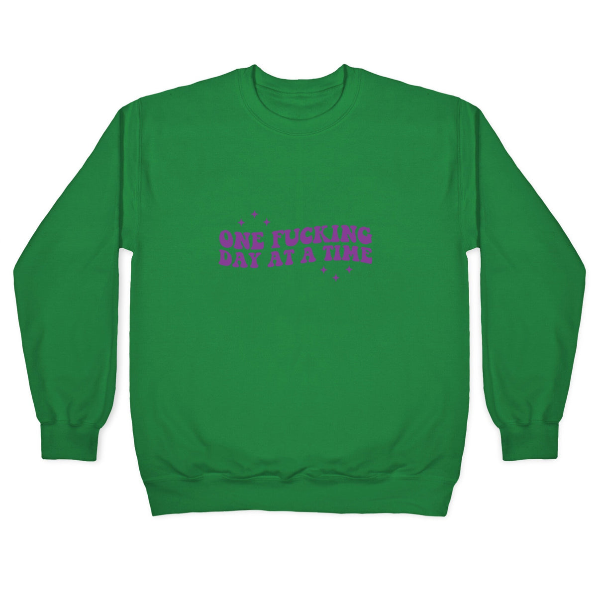One Fucking Day At A Time Crewneck Unisex