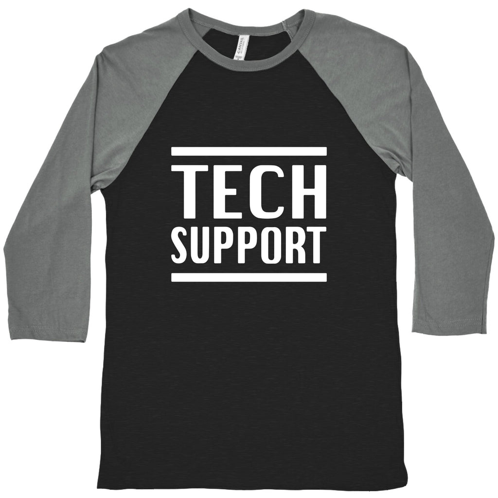Elon Tech Support Baseball Tee Unisex