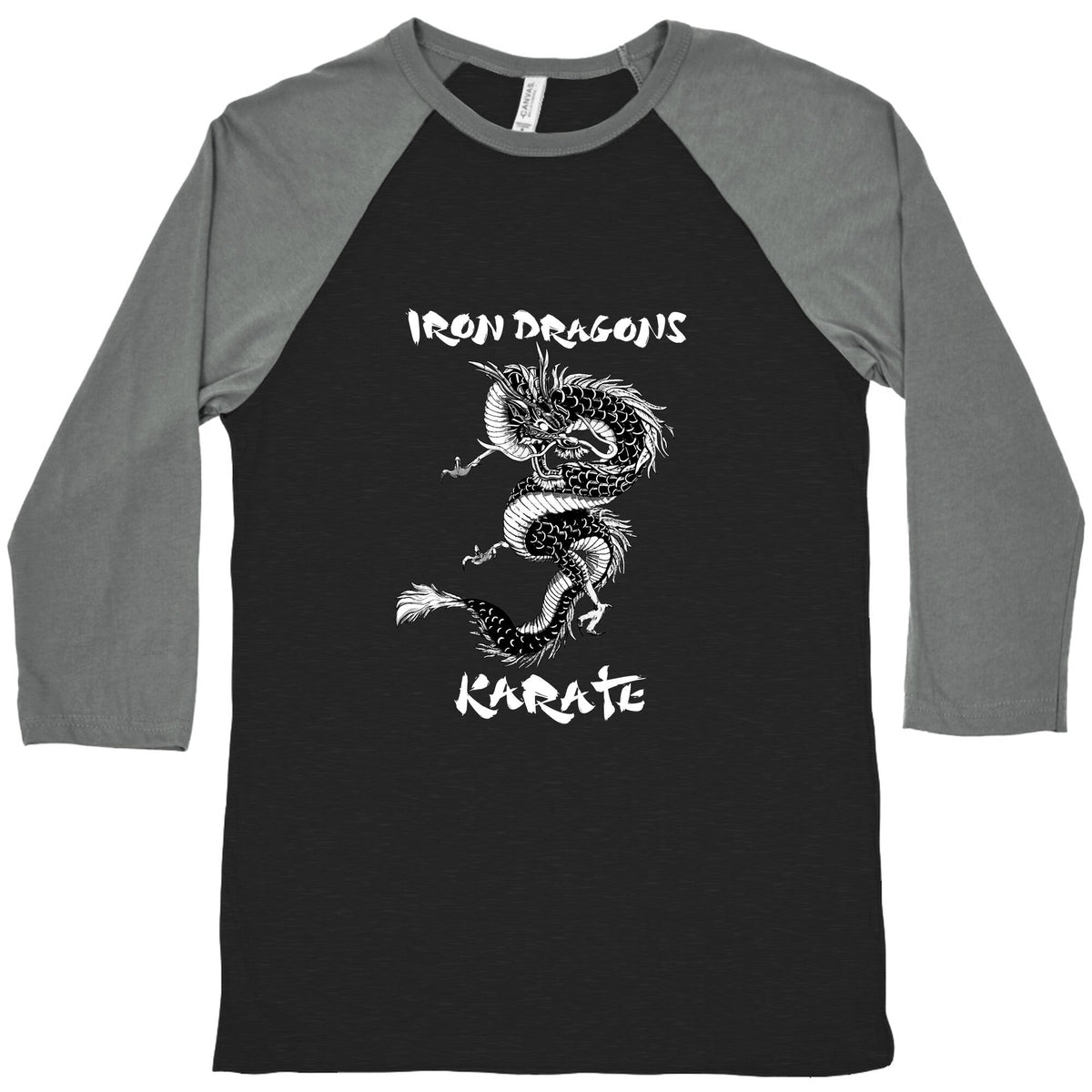 Iron Dragons Karate Baseball Tee Unisex