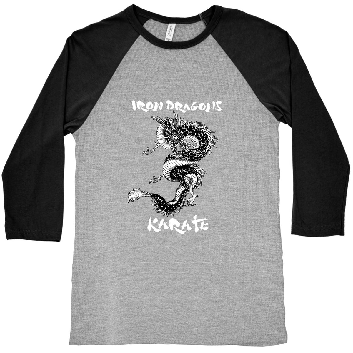 Iron Dragons Karate Baseball Tee Unisex