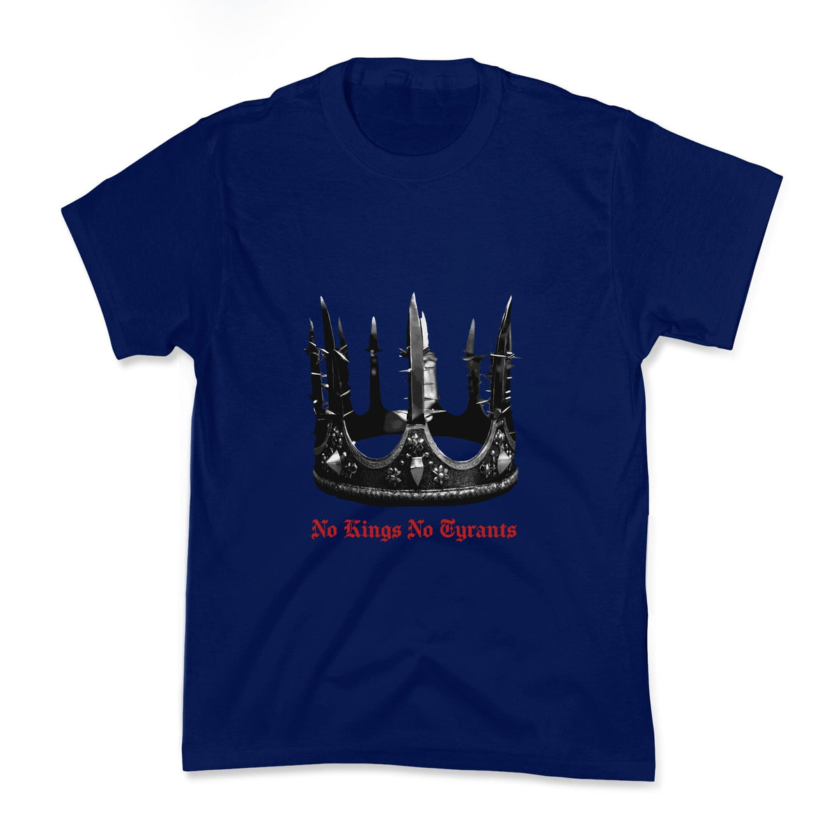 No Kings No Tyrants Crown Kids Tee Unisex