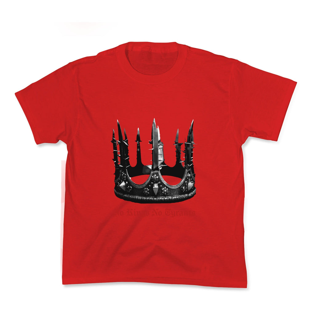 No Kings No Tyrants Crown Kids Tee Unisex