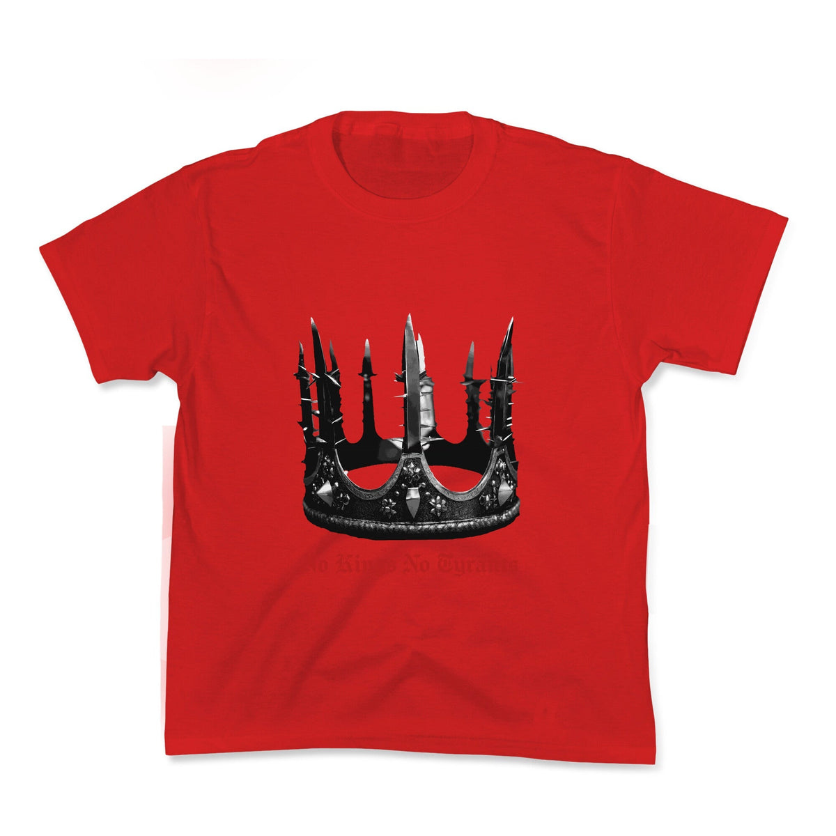 No Kings No Tyrants Crown Kids Tee Unisex