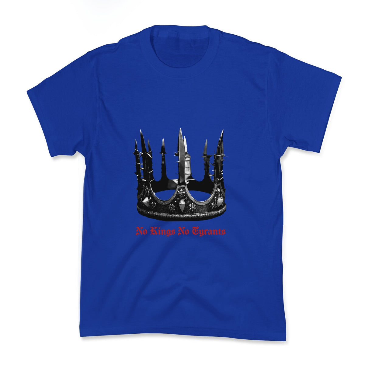 No Kings No Tyrants Crown Kids Tee Unisex