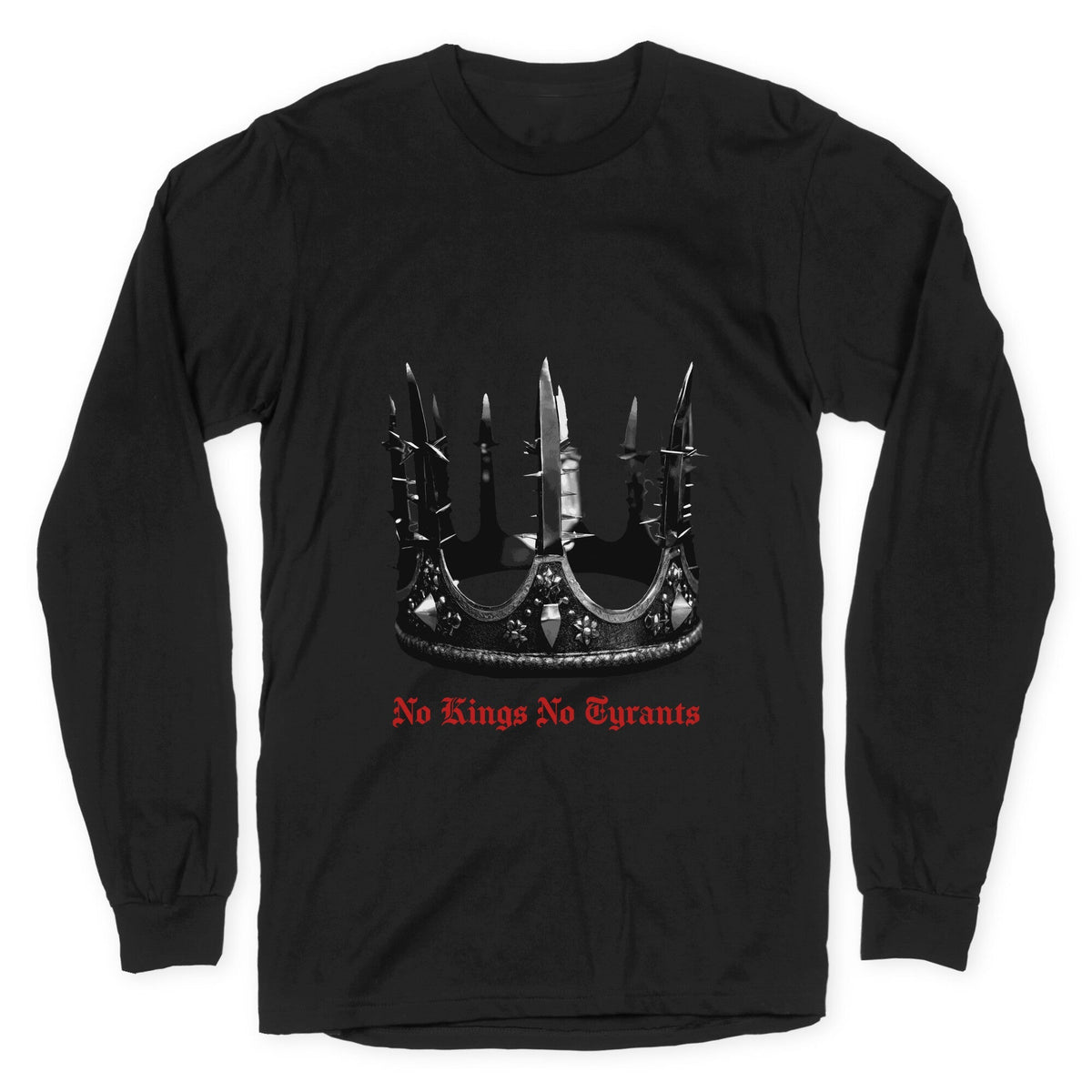 No Kings No Tyrants Crown Longsleeve Tee Unisex