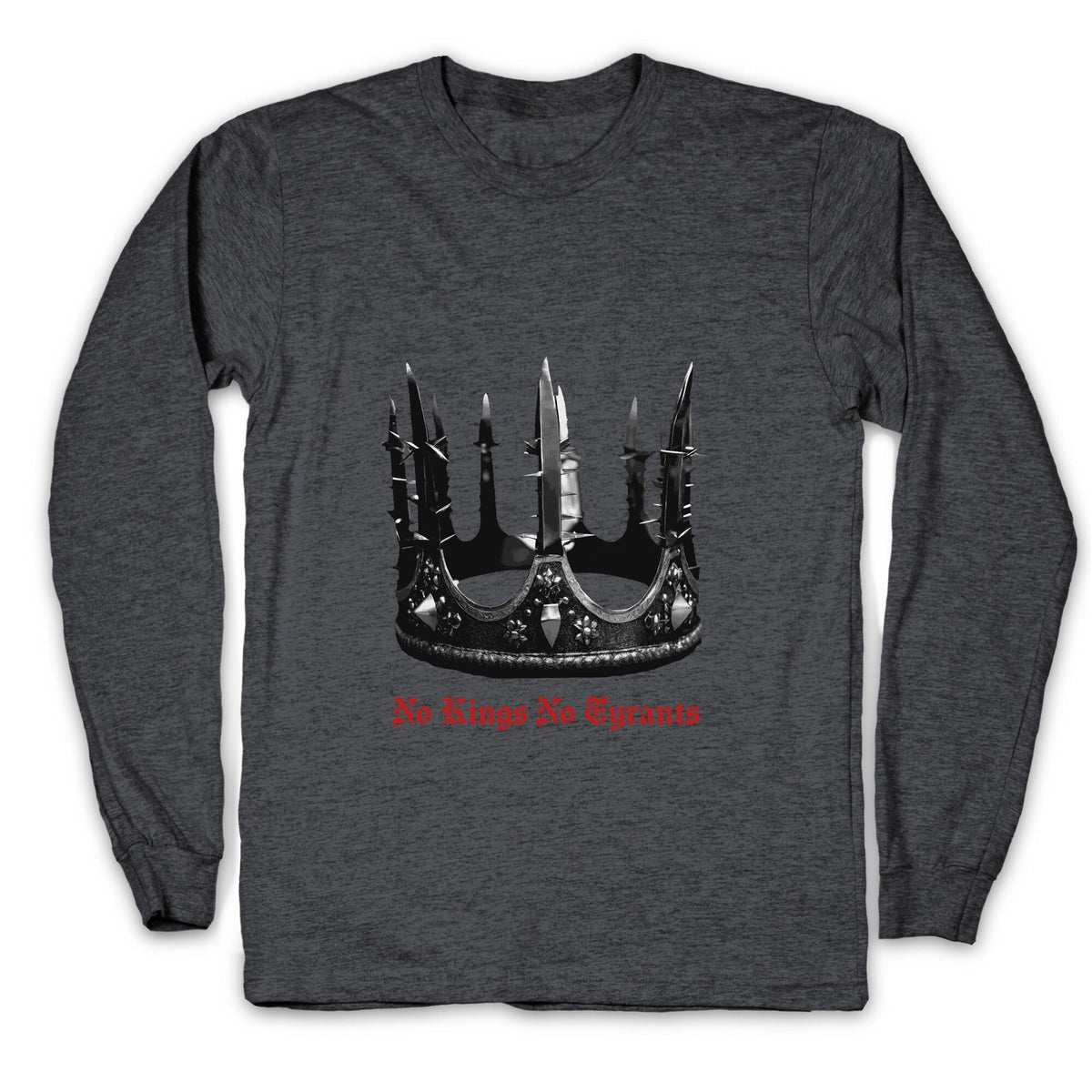 No Kings No Tyrants Crown Longsleeve Tee Unisex