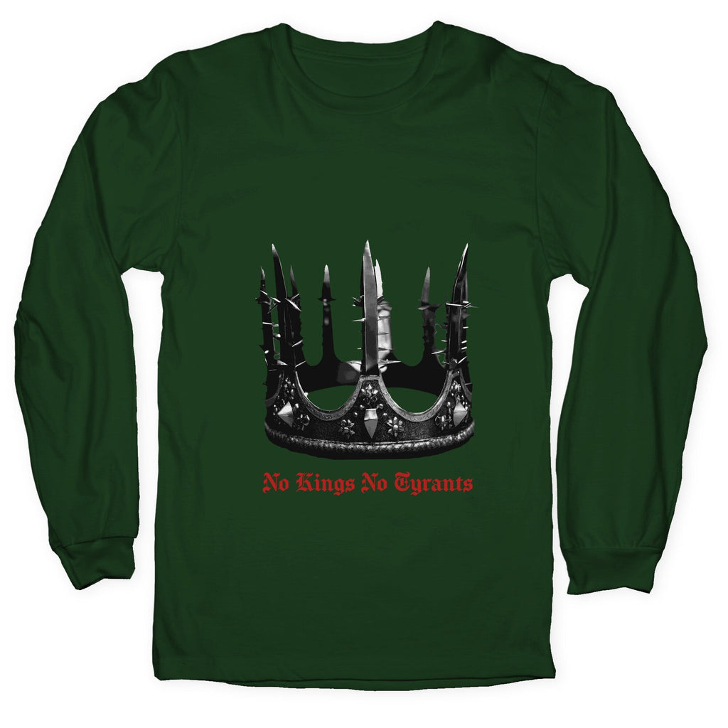 No Kings No Tyrants Crown Longsleeve Tee Unisex